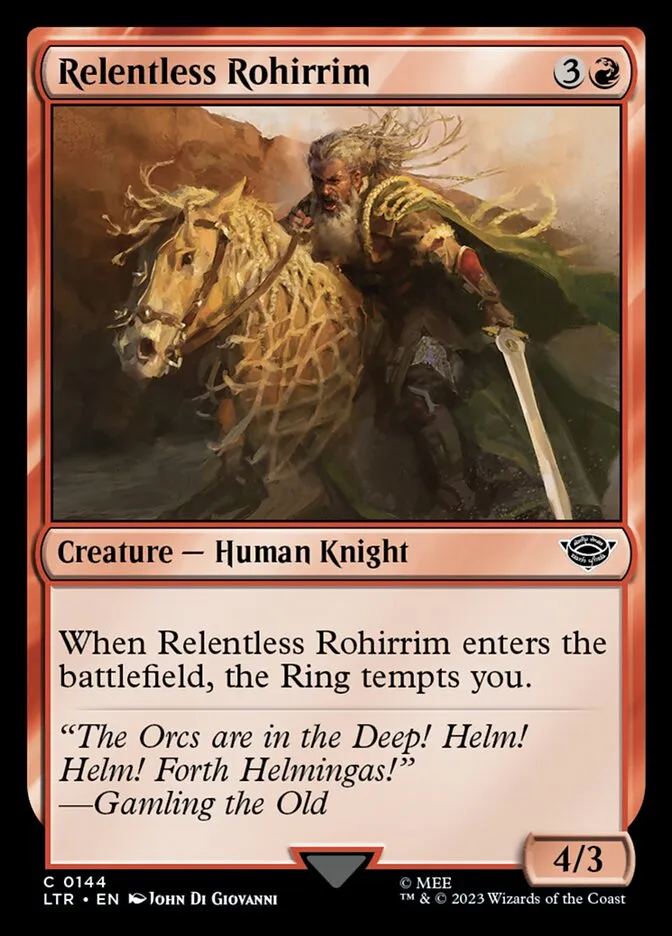 Relentless Rohirrim Front Face