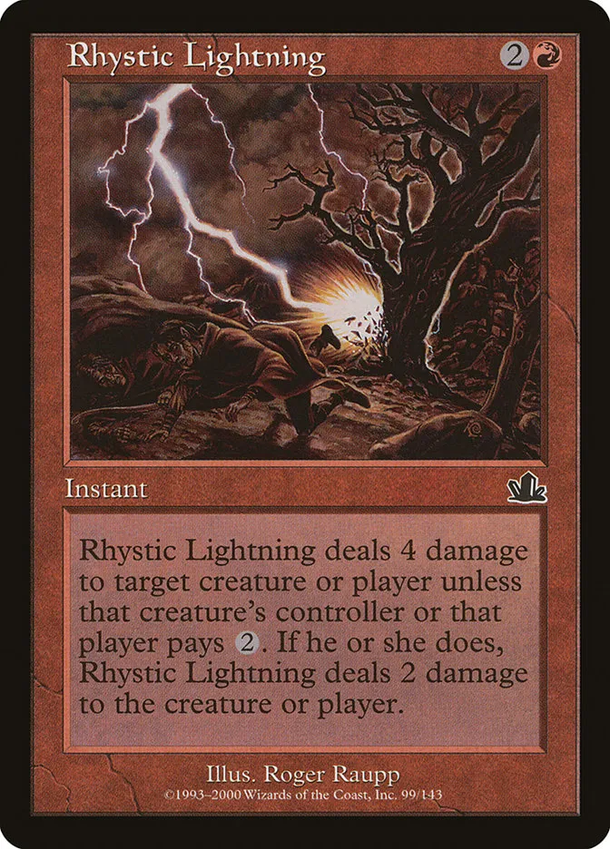 Rhystic Lightning Front Face