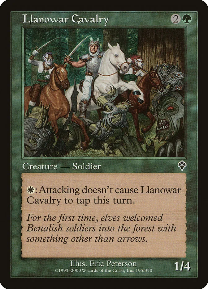 Llanowar Cavalry Front Face