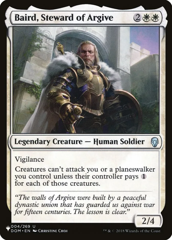 Baird, Steward of Argive Front Face