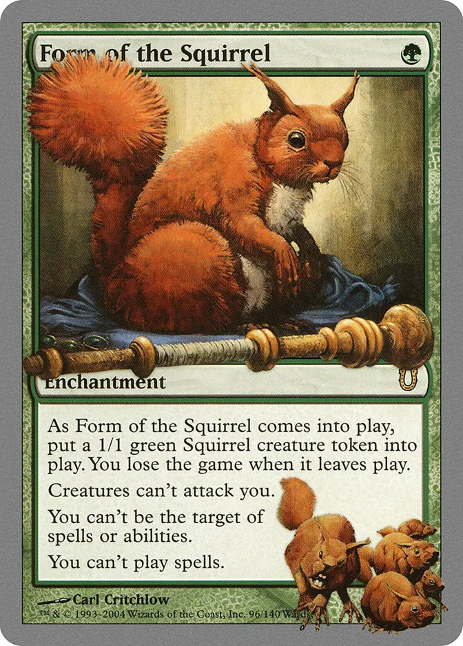Form of the Squirrel Front Face