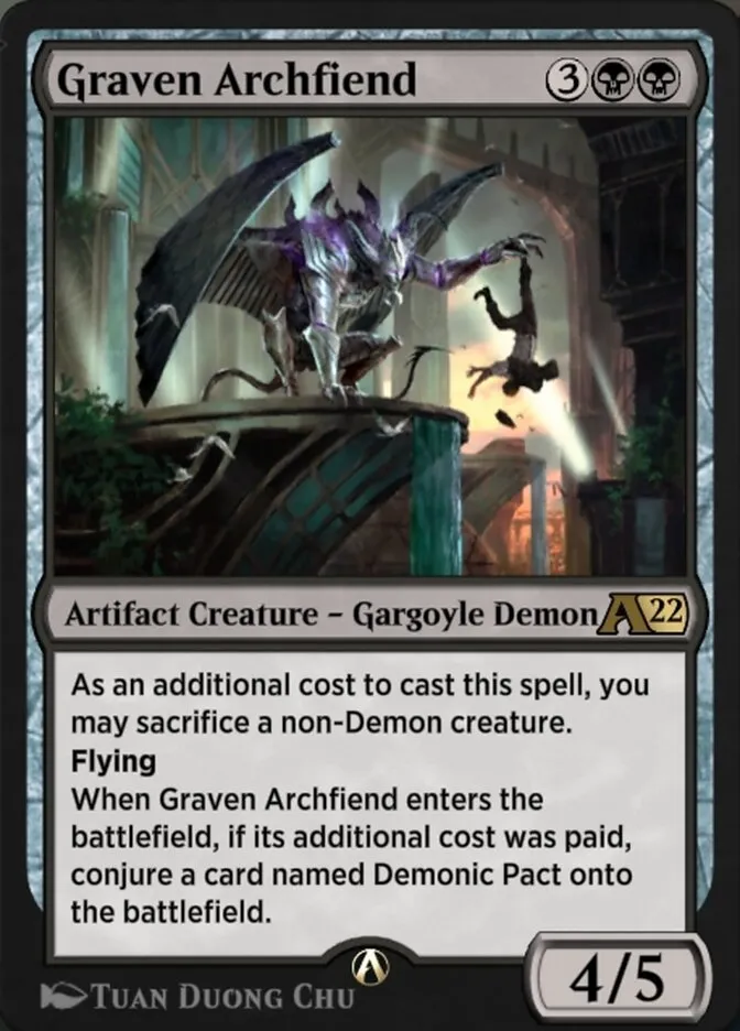 Graven Archfiend Front Face