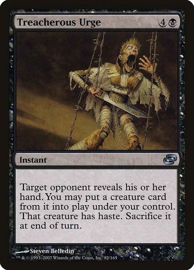 Treacherous Urge Front Face