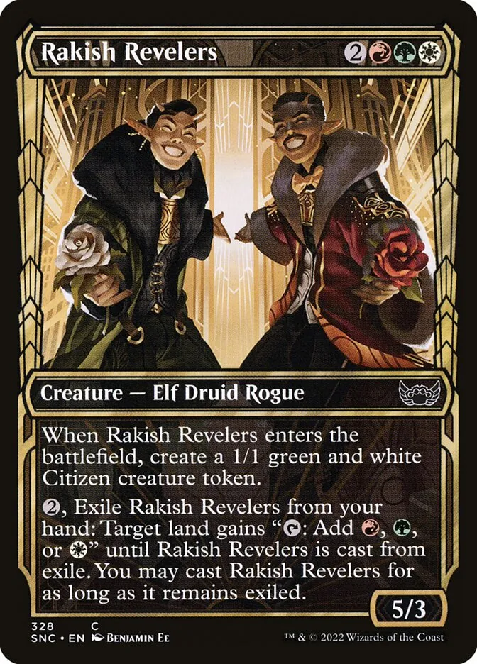 Rakish Revelers Front Face