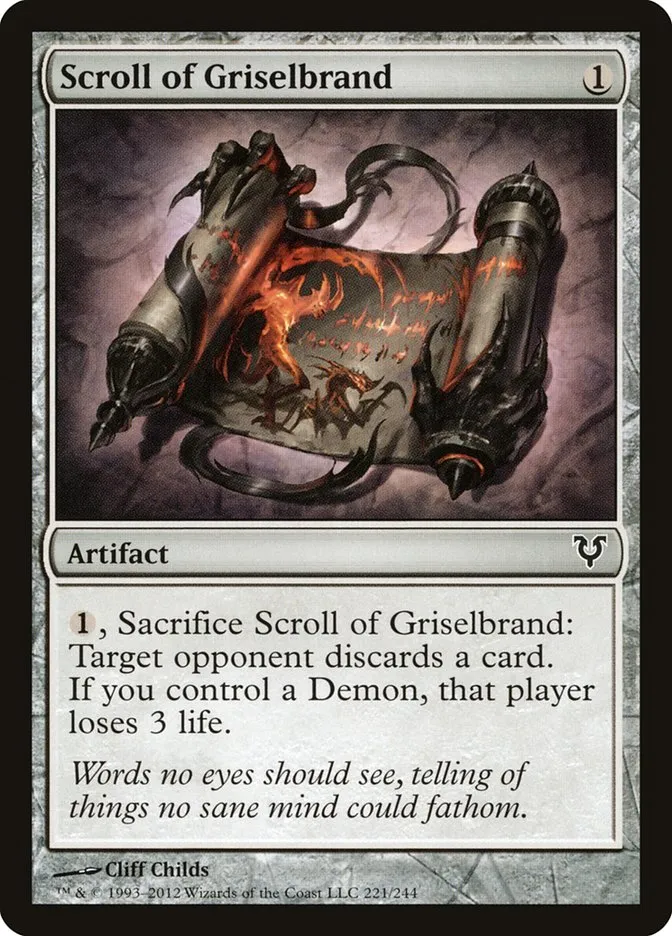 Scroll of Griselbrand Front Face