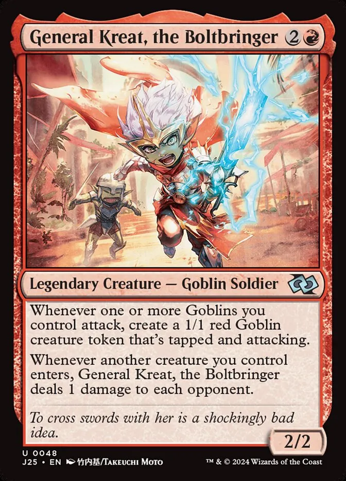 General Kreat, the Boltbringer Front Face