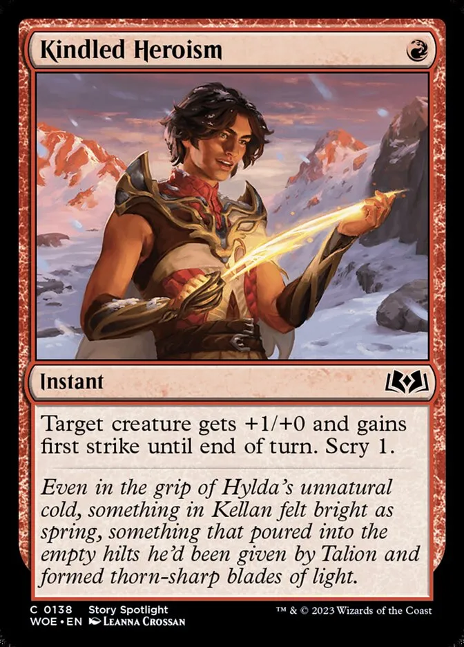 Kindled Heroism Front Face