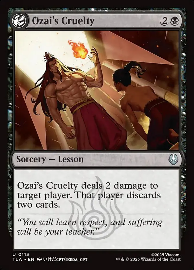 Ozai's Cruelty Front Face