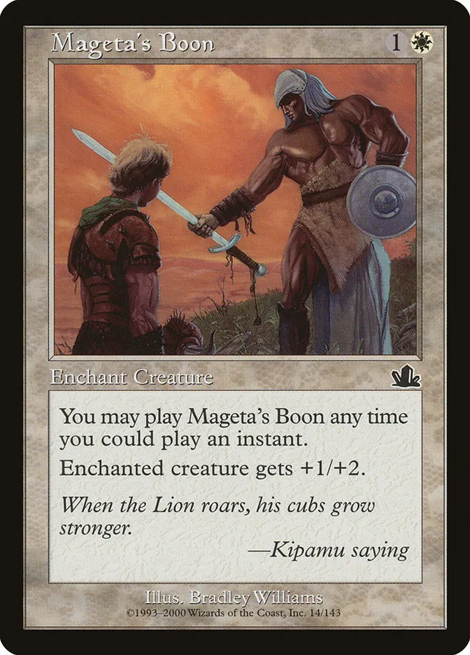 Mageta's Boon Front Face