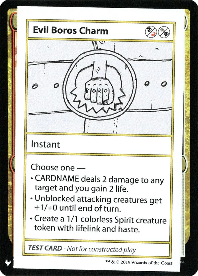 Evil Boros Charm Front Face