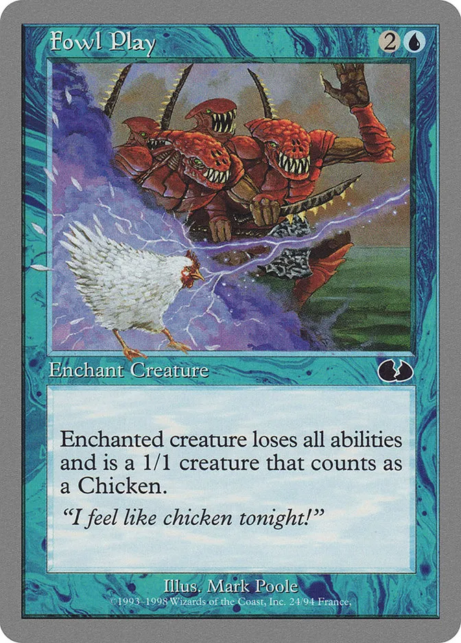 Fowl Play Front Face