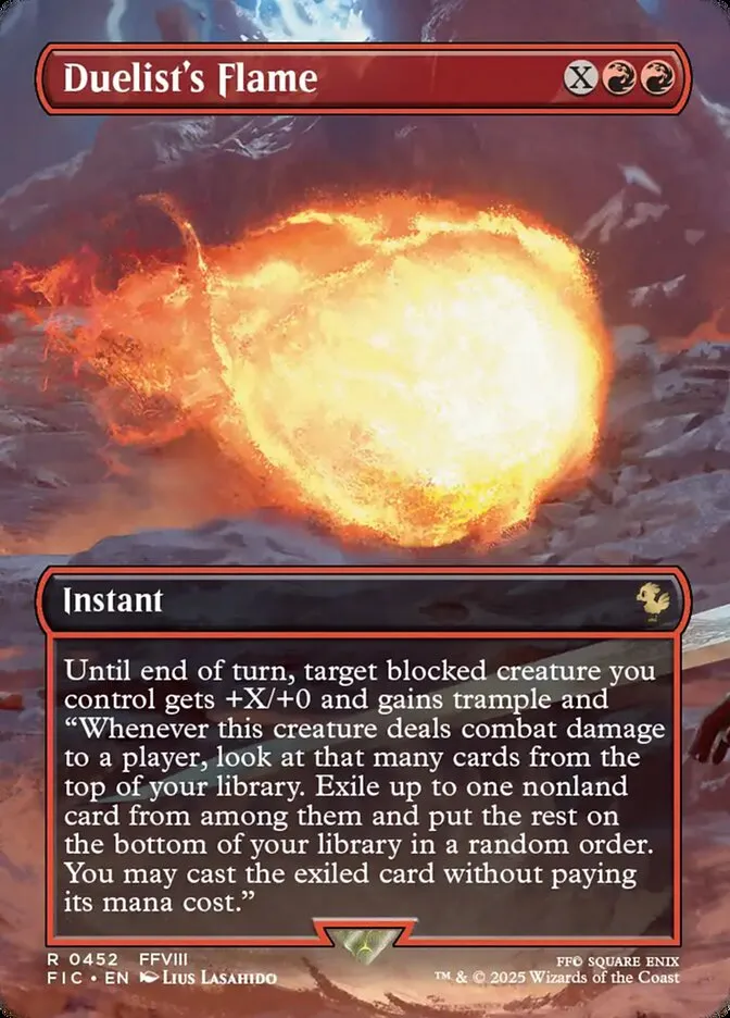 Duelist's Flame Front Face