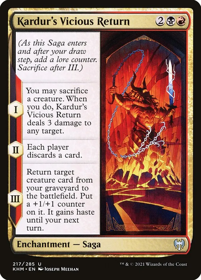 Kardur's Vicious Return Front Face