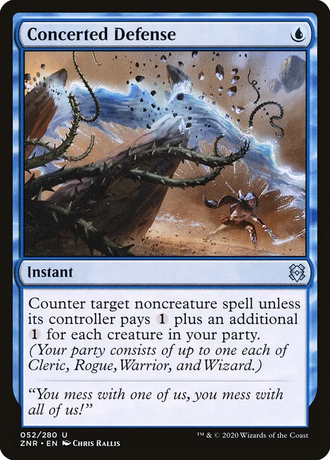 Concerted Defense Front Face
