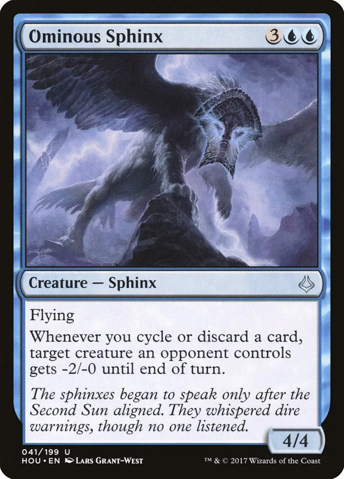 Ominous Sphinx Front Face