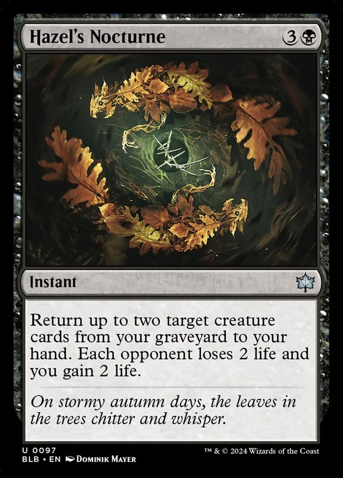 Hazel's Nocturne Front Face