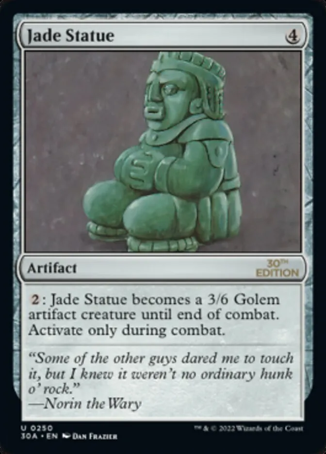 Jade Statue Front Face