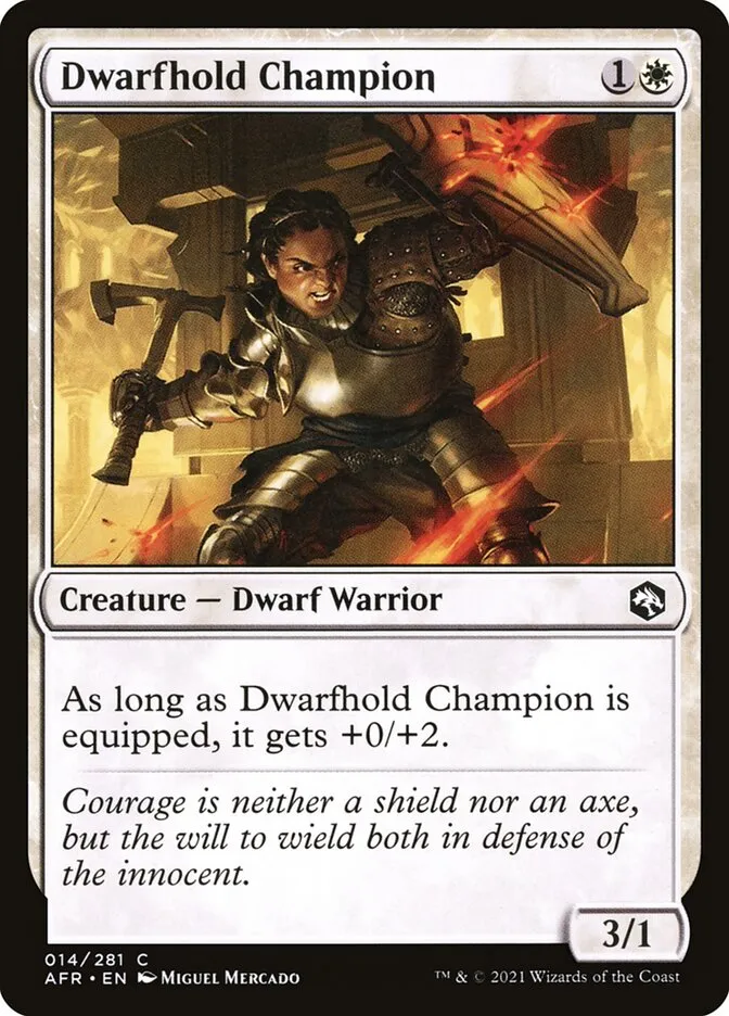 Dwarfhold Champion Front Face
