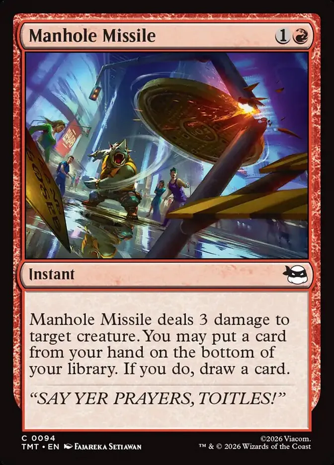 Manhole Missile Front Face