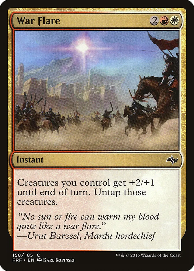 War Flare Front Face