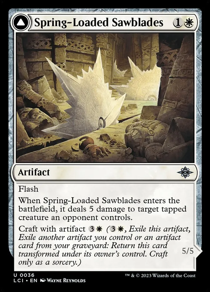 Spring-Loaded Sawblades // Bladewheel Chariot Front Face