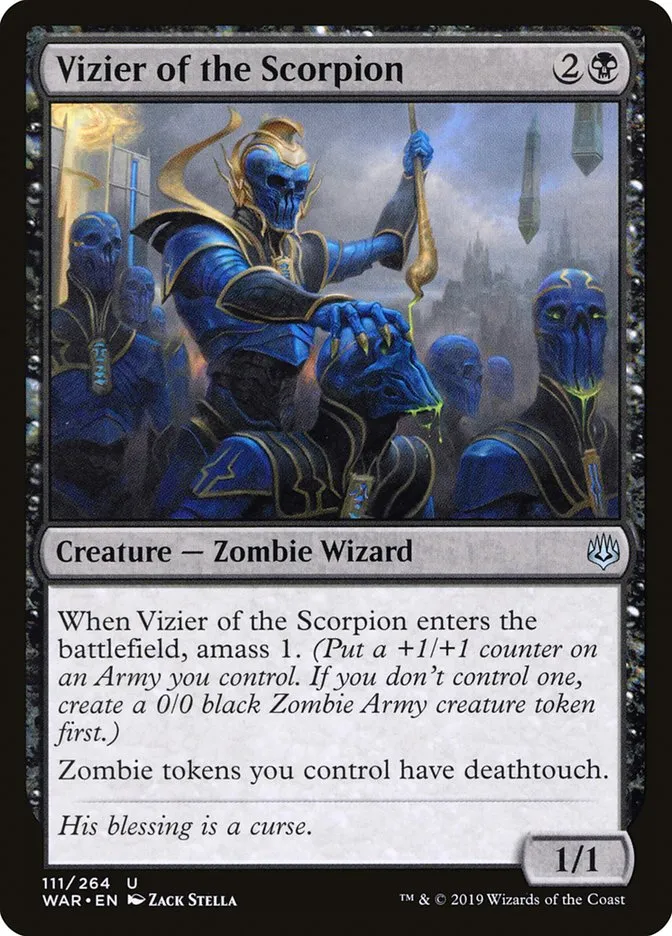 Vizier of the Scorpion Front Face