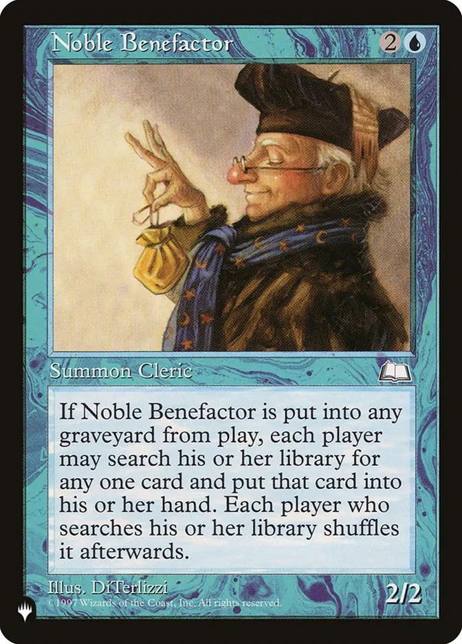 Noble Benefactor Front Face