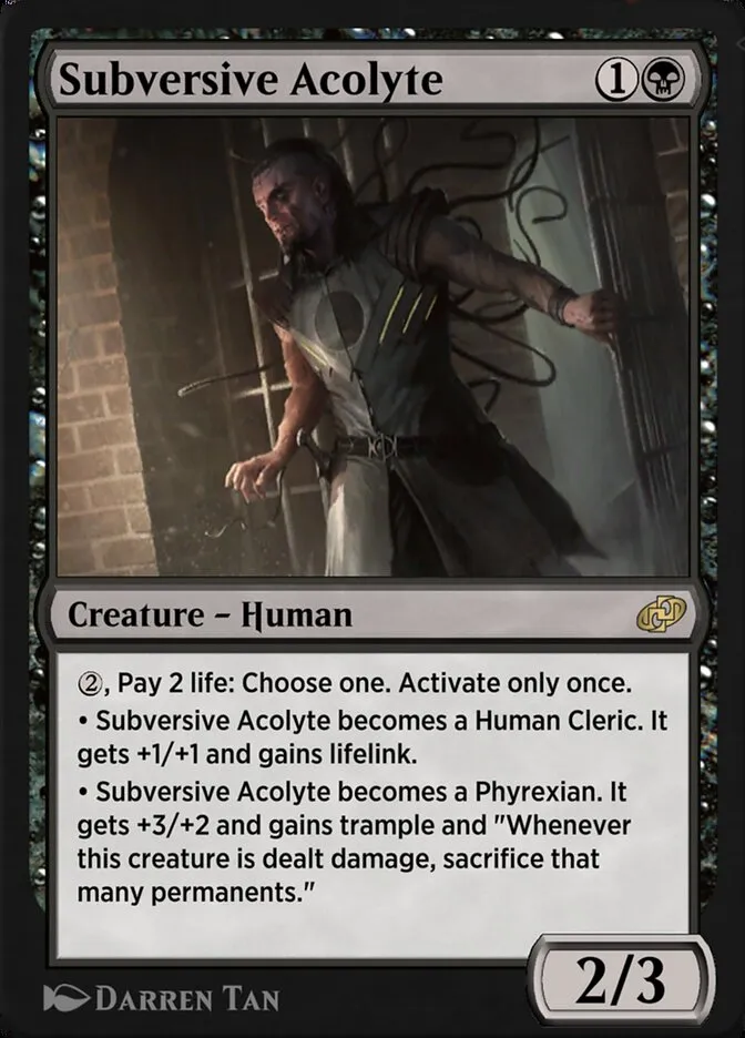 Subversive Acolyte Front Face