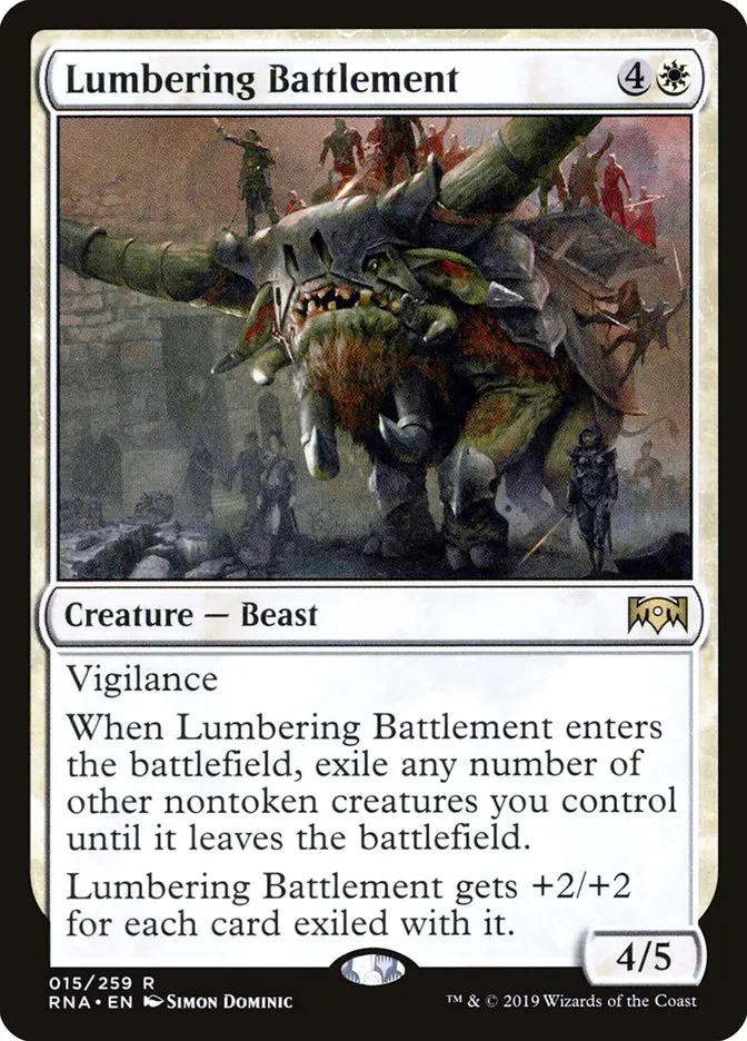 Lumbering Battlement Front Face