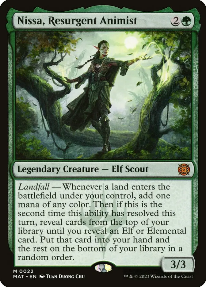 Nissa, Resurgent Animist Front Face