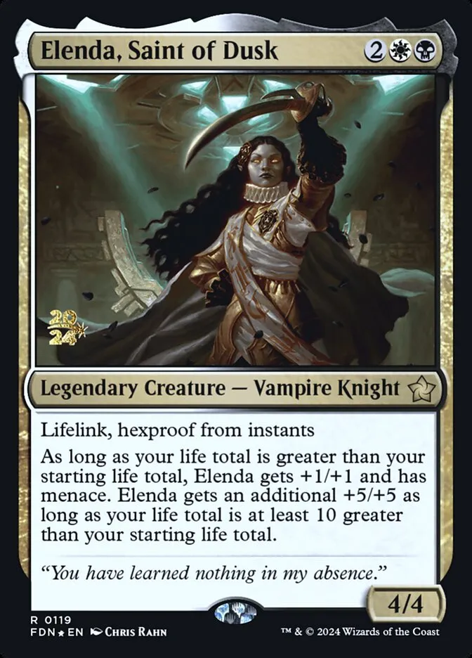 Elenda, Saint of Dusk Front Face