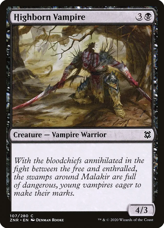 Highborn Vampire Front Face