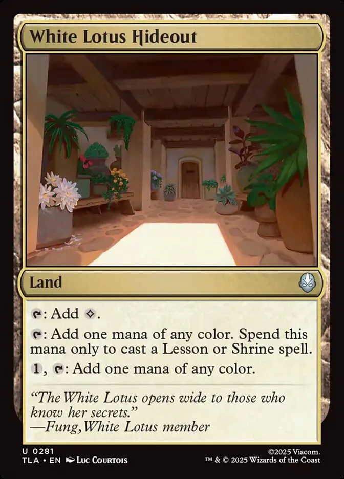 White Lotus Hideout Front Face