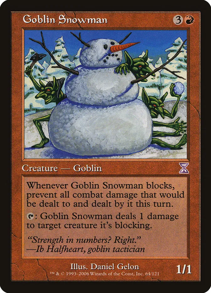 Goblin Snowman Front Face