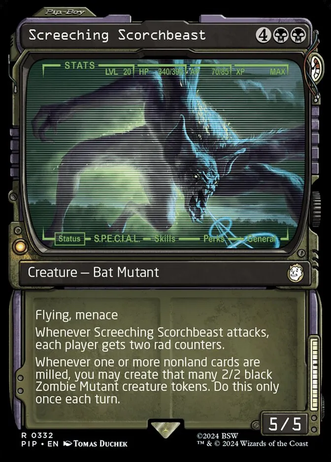 Screeching Scorchbeast Front Face