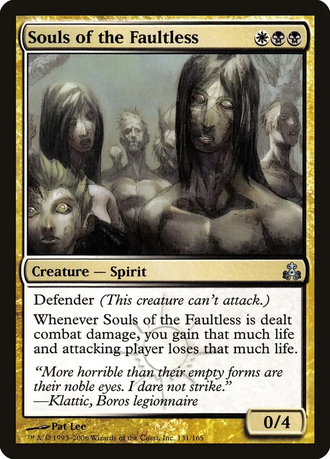 Souls of the Faultless Front Face