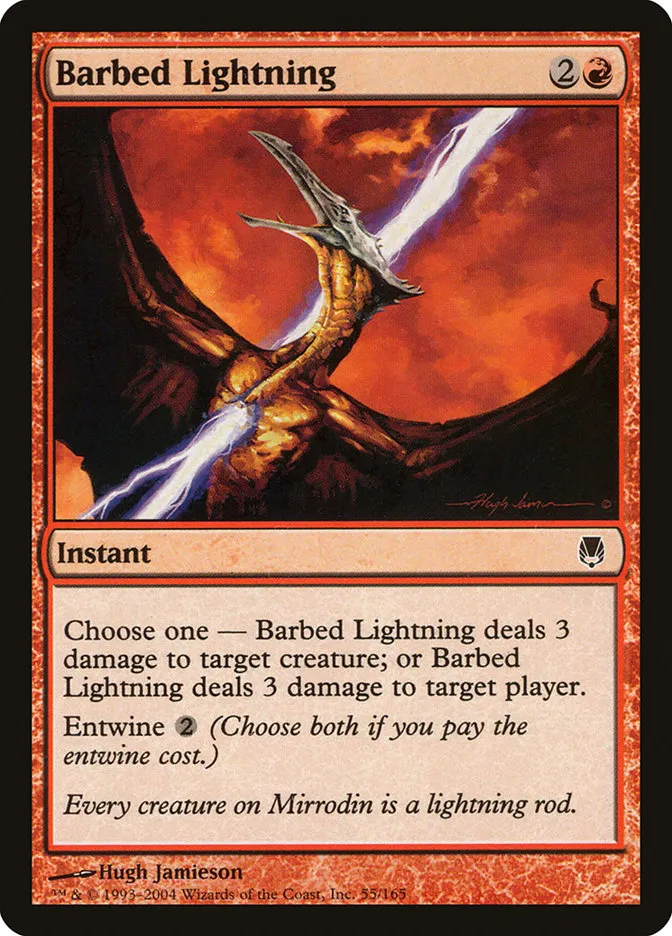 Barbed Lightning Front Face