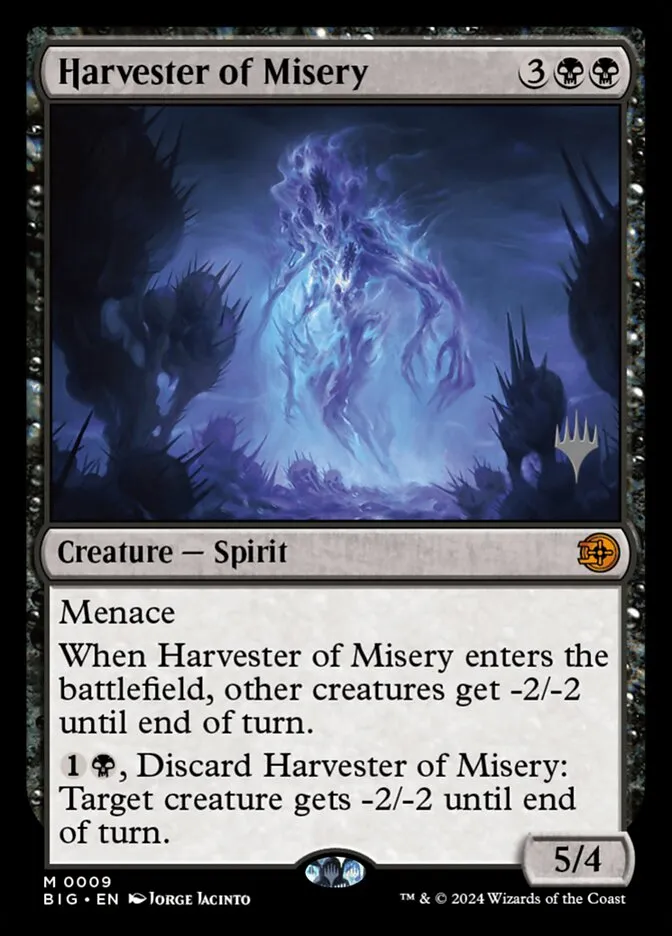 Harvester of Misery Front Face