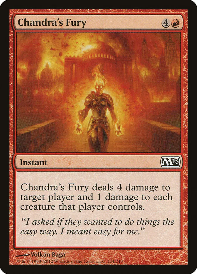 Chandra's Fury Front Face
