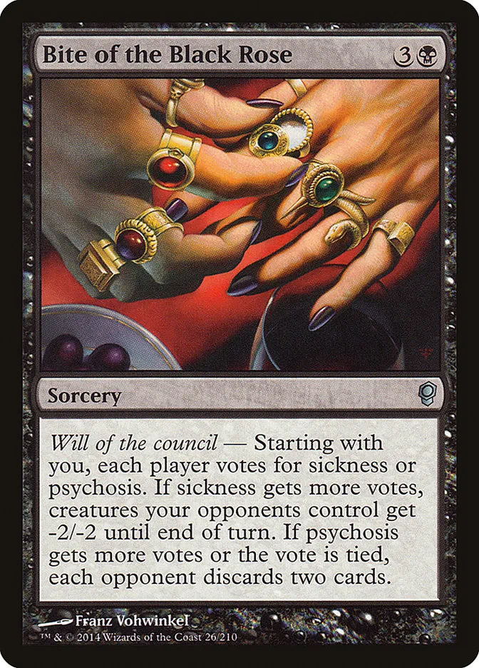 Bite of the Black Rose Front Face