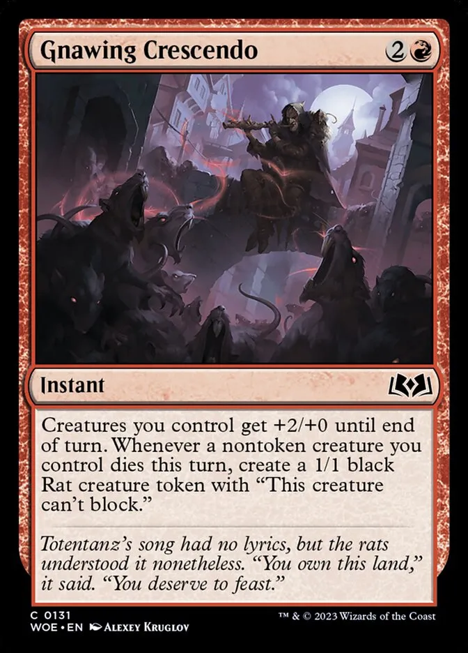 Gnawing Crescendo Front Face