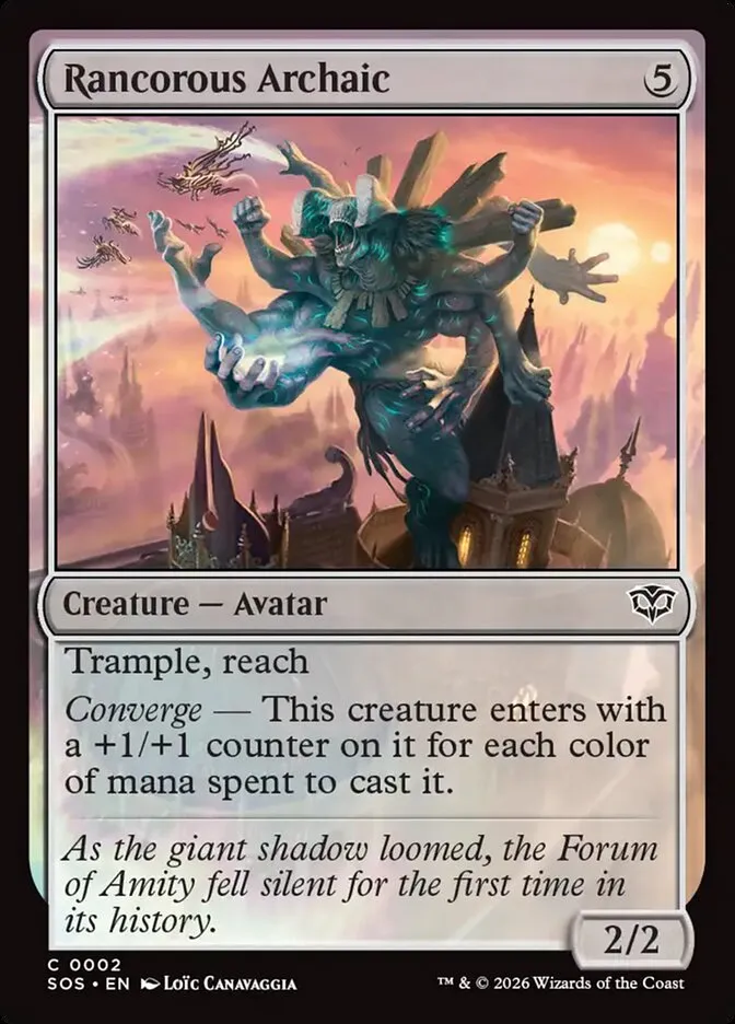 Rancorous Archaic Front Face