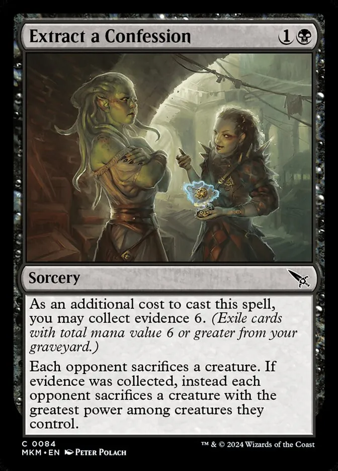 Extract a Confession Front Face