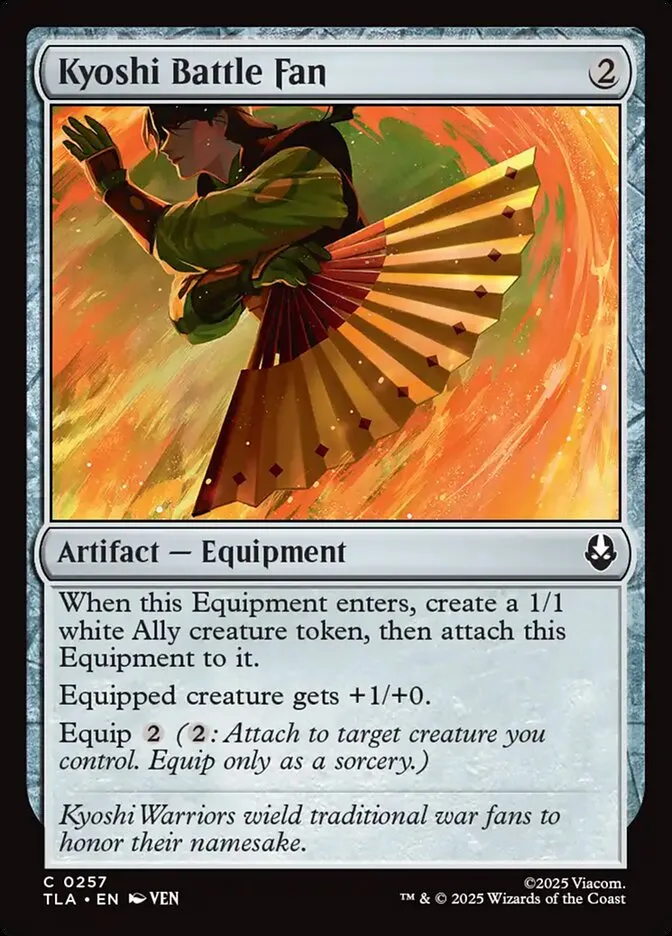 Kyoshi Battle Fan Front Face