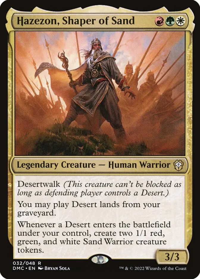 Hazezon, Shaper of Sand Front Face
