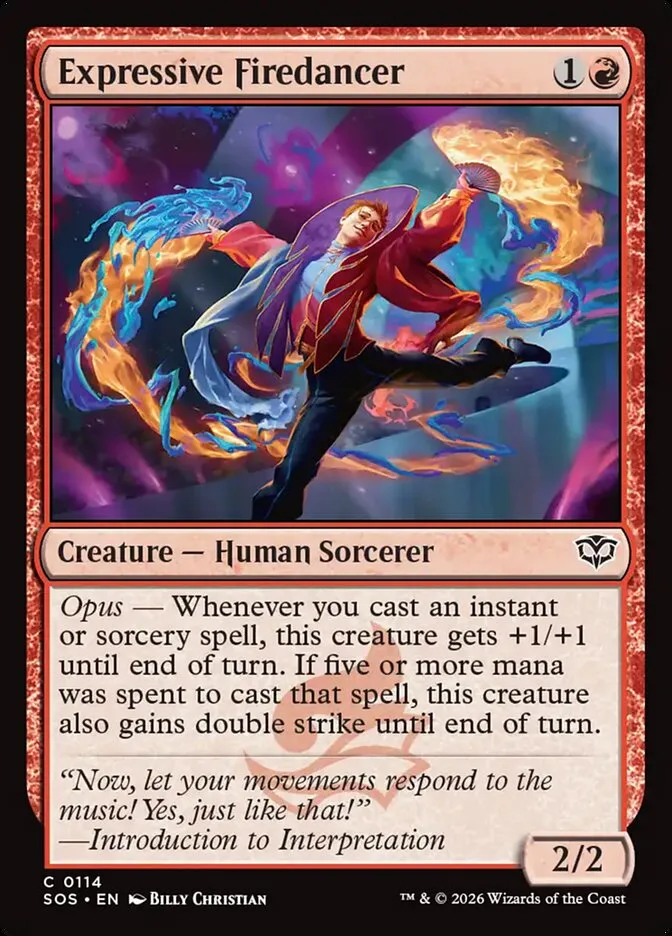Expressive Firedancer Front Face