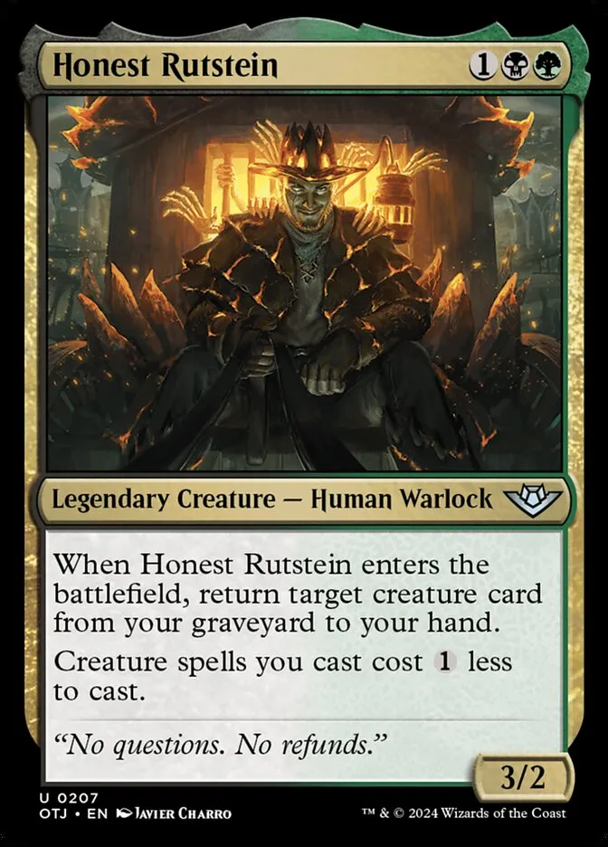 Honest Rutstein Front Face