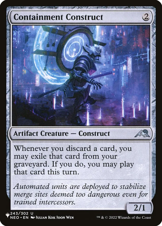 Containment Construct Front Face