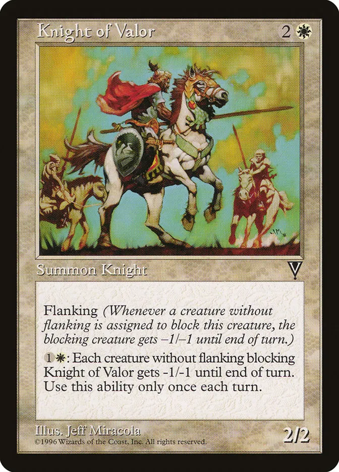 Knight of Valor Front Face