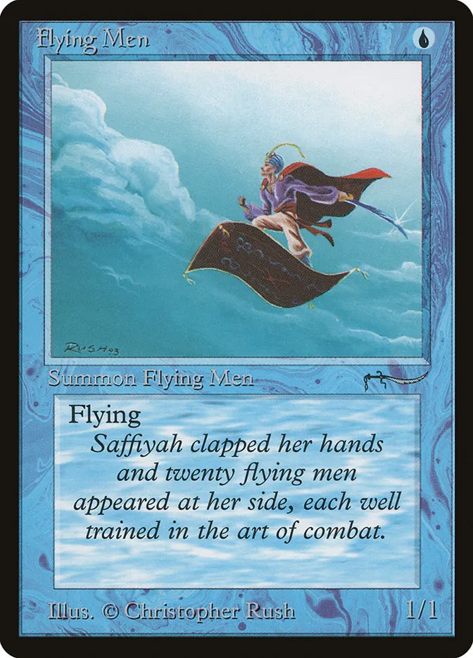 Flying Men Front Face